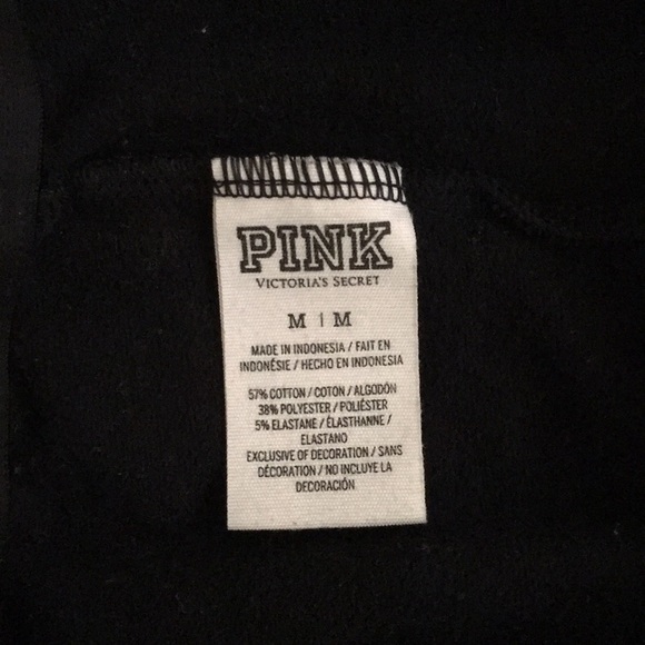 Pink brand black sweatpants - Picture 2 of 4